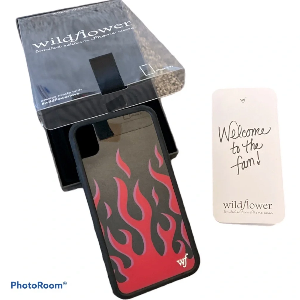 NEW! Limited Edition Wildflower Flames iPhone XR Case One-of-a-kind Handcrafted